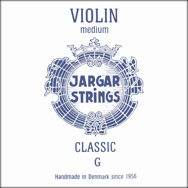 Jargar Violin G String Classic white & blue package